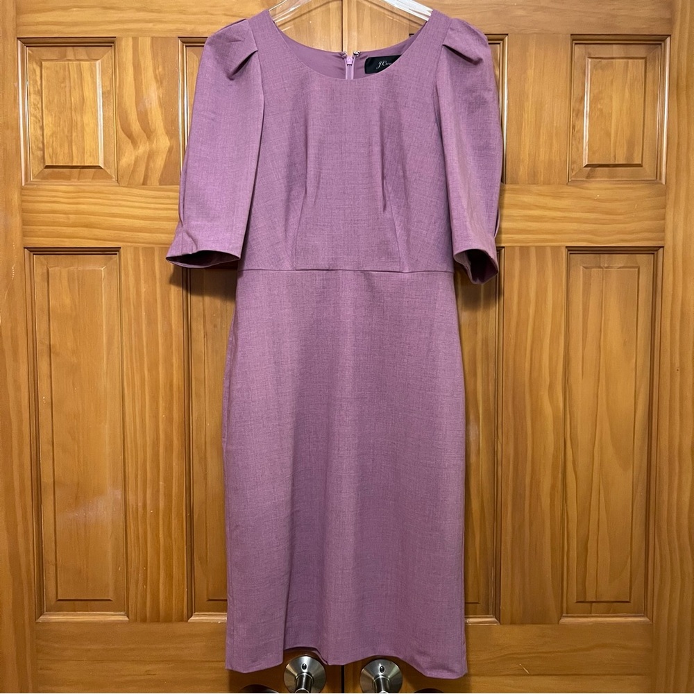 J. Crew Italian Wool Dress Mauve Size 2
